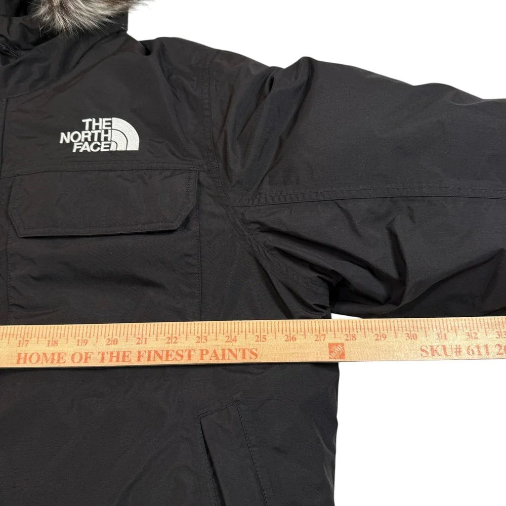 The North Face McMurdo Bomber Jacket Black Mens XXL NF0A5GD9 Faux Fur Hood